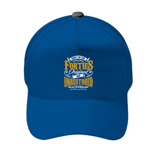 Discover Built In The 40s Forties Vintage Classic Funny 80t Baseball Cap