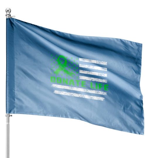 Discover Donate Life USA American Flag Transplant Organ House Flags