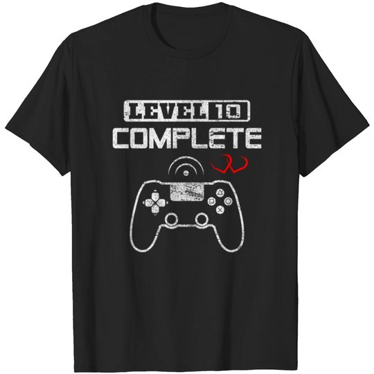 Discover Level 10 Complete 10th Wedding Anniversary Him Her T-shirt
