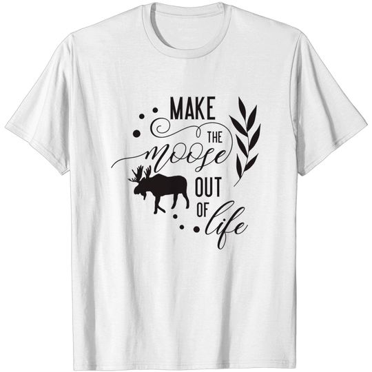 Discover 317 Moose antler reindeer gift deer hunt renos art T-shirt