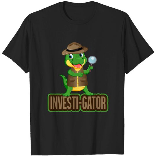 Discover Investi Gator Alligator In A Vest, Funny Reptile T-shirt