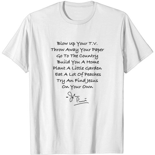 Discover John Prine Signed Autograph Spanish Pipedream Quot T-shirt