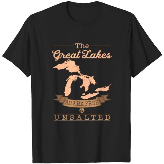 Discover The Great Lakes Shark Free Unsalted Michigan Gift T-shirt