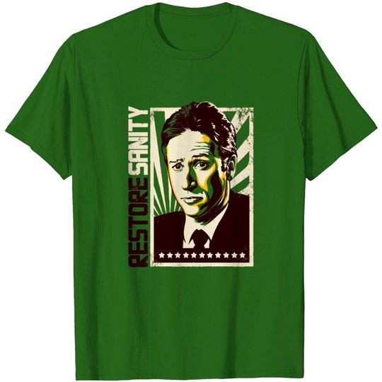 Discover Restore Sanity - Jon Stewart - T-Shirt