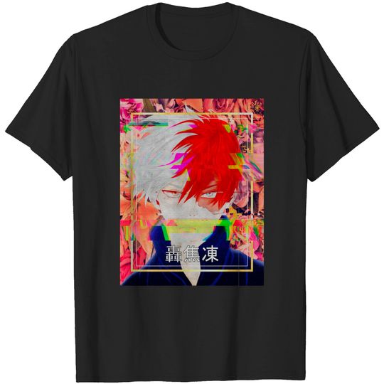 Discover Shoto Todoroki Glitch - Hero Anime - T-Shirt