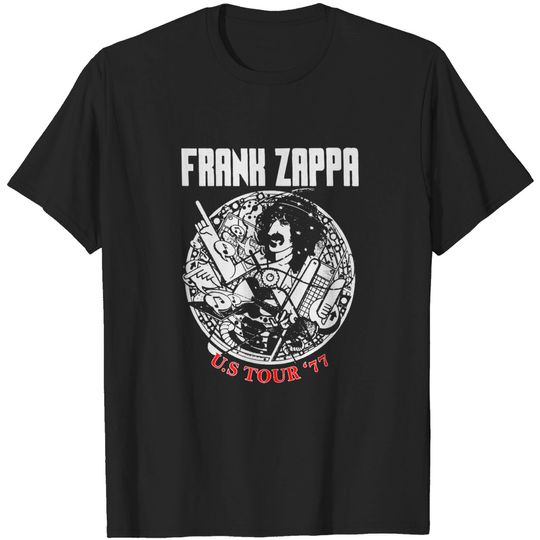 Discover Frank Zappa Vintage '77 Tour T-Shirt, Frank Zappa Shirt