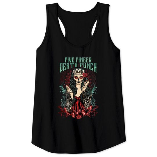 Discover Five Finger Death Punch unisex Lady Muerta Tank Tops