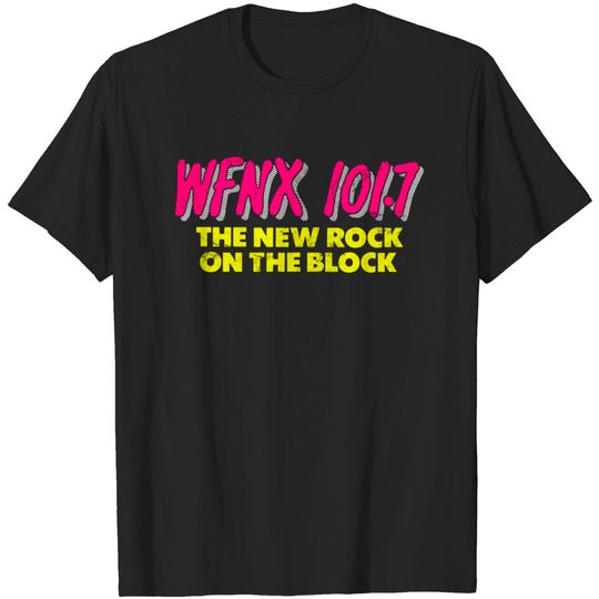 Discover WFNX Boston / Defunct 80s Radio Station Logo - Radio Station - T-Shirt