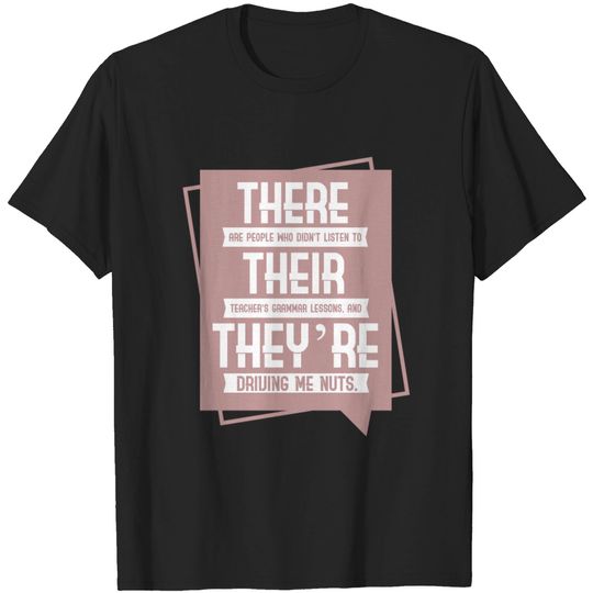 Discover There Their They're T shirt English Grammar Shirt T-shirt