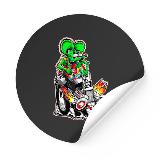 Discover Official Rat Fink Original Merchandise Racerback Stickers