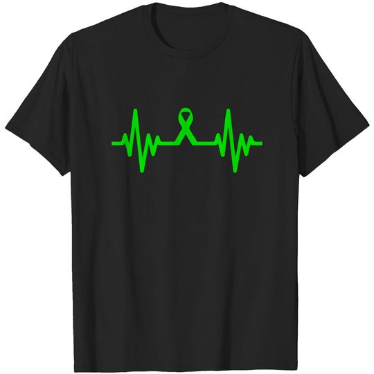 Discover lymphoma cancer ribbon heartbeat - Lymphoma Cancer - T-Shirt