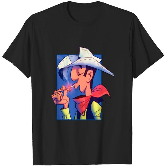 Discover Lonesome Cowboy - Lucky Luke - T-Shirt
