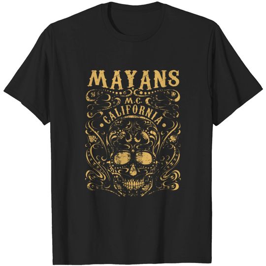 Discover Mayan MC Apparel Vintage Limited Gold Skull Editio T-shirt