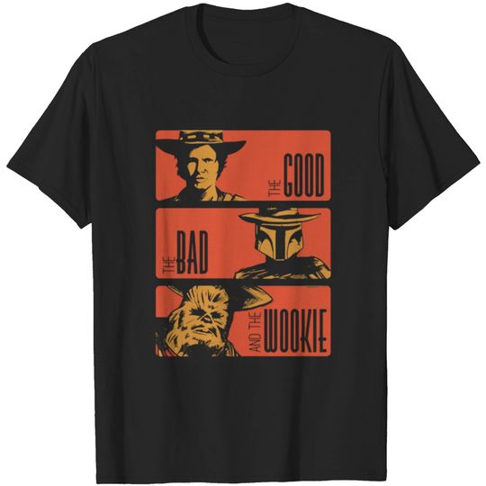 Discover Wookie - The good the bad and wookie t-shirt T-shirt
