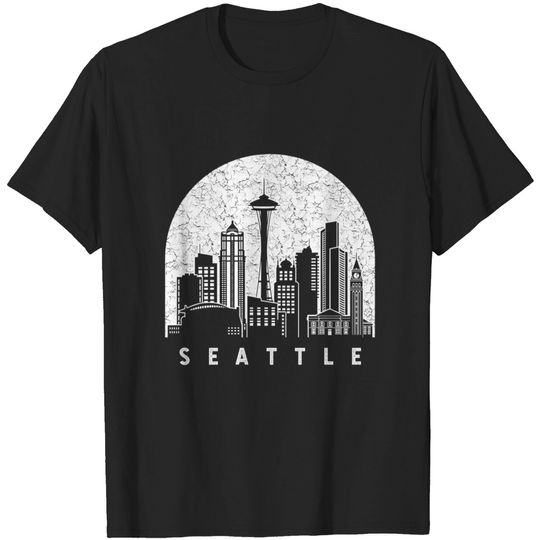 Discover Seattle Washington Skyline T-shirt