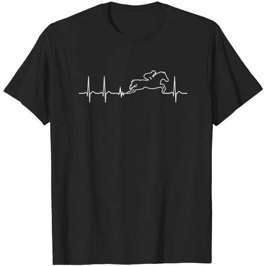 Discover Heartbeat Jockey Horse Racing Cool Fun Fan gift T-shirt