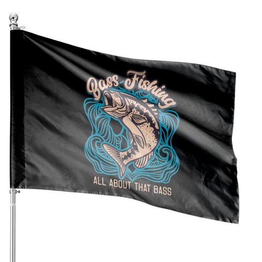 Discover Bass Fishing House Flags