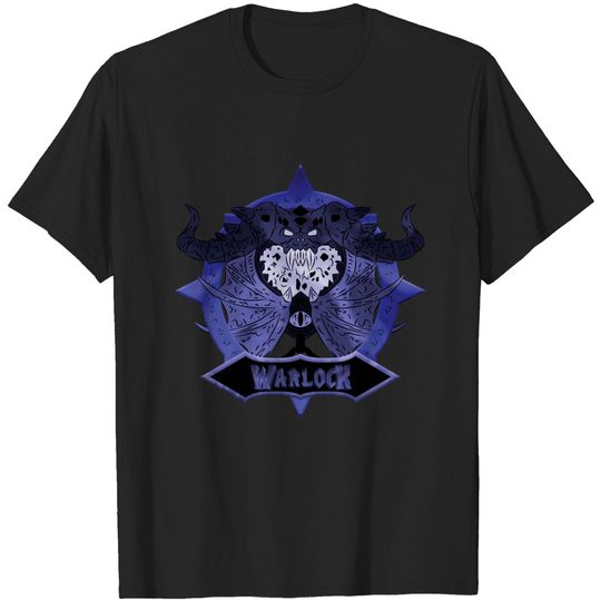 Discover Warlock Class - Crest - World Of Warcraft - T-Shirt
