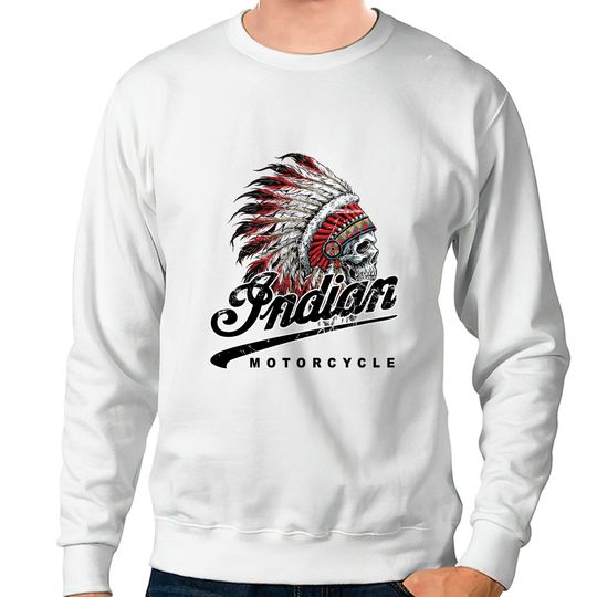 Discover Indian Custom Motorcycle Racer biker vintage printed Sweatshirts