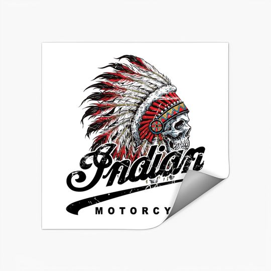 Discover Indian Custom Motorcycle Racer biker vintage printed Stickers