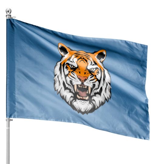 Discover tiger House Flags