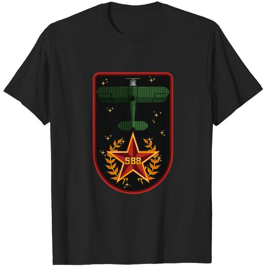 Discover Night Bomber Regiment Night Witches Tribute badge T-shirt