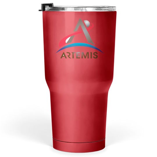 Discover NASA Artemis logo in 2024 first woman to the moon Tumblers 30 oz