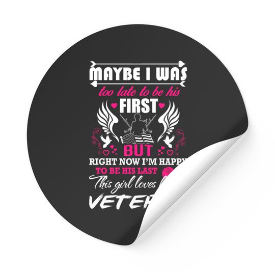 Discover Veteran wife - Veteran wife - this girl loves he Stickers