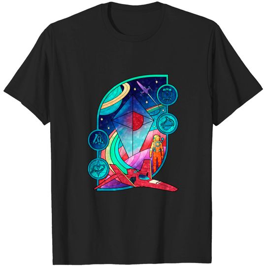Discover Nms Glass - New Worlds l - No Mans Sky - T-Shirt