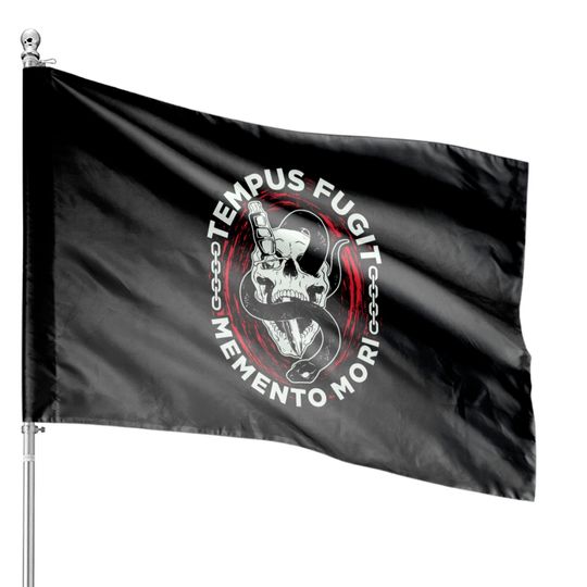 Discover Tempus Fugit Memento Morie Carpe Diem House Flags
