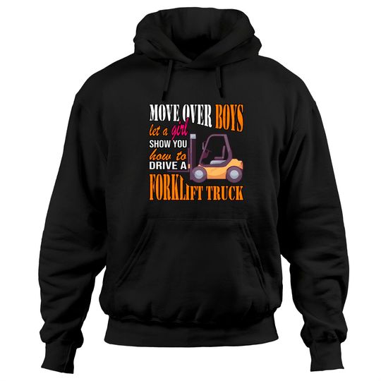 Discover Forklift Driver Girl Forklift Operator Hoodies