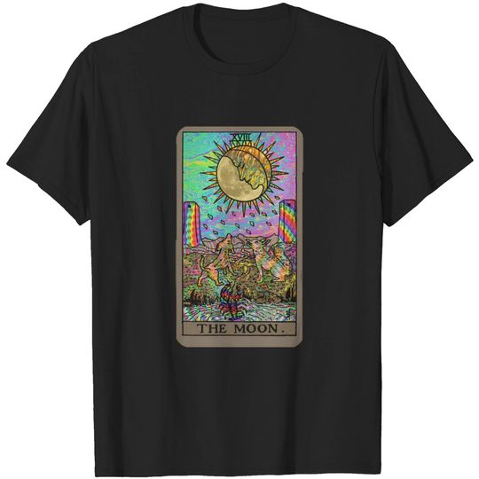 Discover Psychadelic Tarot - The Moon T-shirt