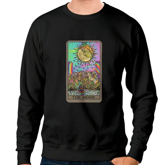 Discover Psychadelic Tarot - The Moon Sweatshirts