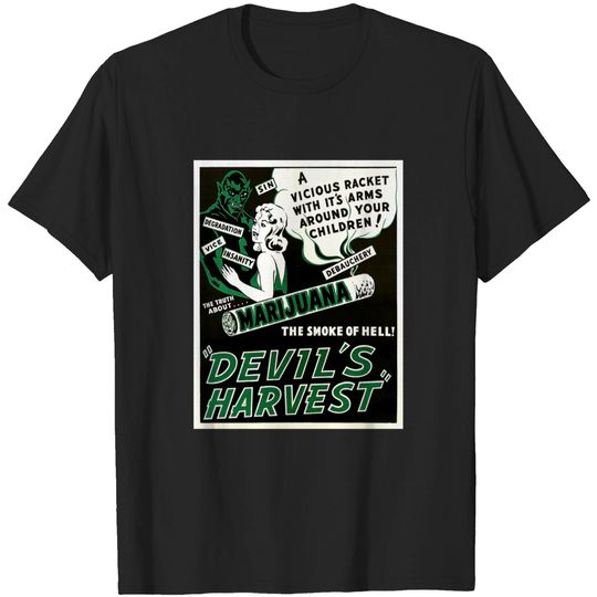 Discover 1940s propaganda film poster - Devil's harvest - Devils Harvest - T-Shirt