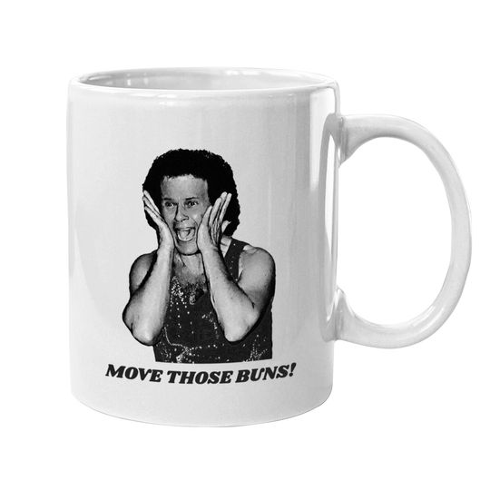 Discover Richard Simmons - Move Those Buns FanArt - Richard Simmons - Mugs