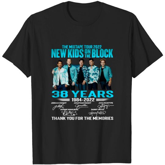 Discover NKOTB Signture The Memories The MixTape Tour 2022 T-shirt