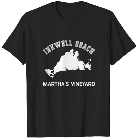 Discover Inkwell Beach, Oak Bluffs, Martha's Vineyard, MA, Vintage - Inkwell Beach - T-Shirt