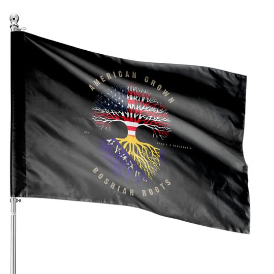 Discover American Grown Bosnian Roots Bosnia & Herzegovina House Flags