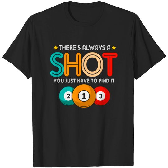 Discover Billiard Ball Billiards Player Cue Pool 8 Ball T-shirt