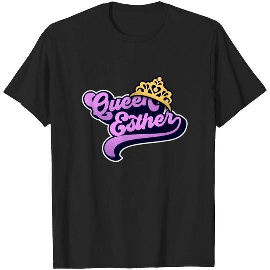 Discover Queen Esther Purim Costume Funny Jewish Girls T-shirt