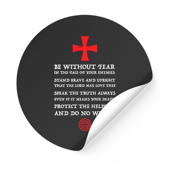 Discover Crusader Knight Knights Templar Code Holy Cross Stickers