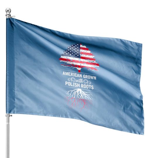 Discover Poland Polish Flag Nation America Roots Grown USA House Flags
