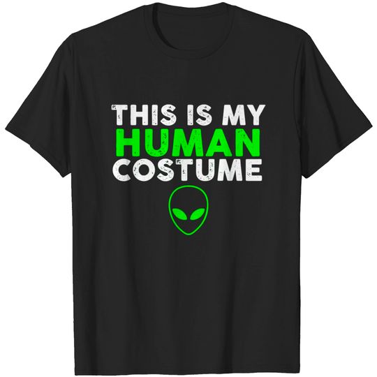 Discover THIS IS MY HUMAN COSTUME T-shirt