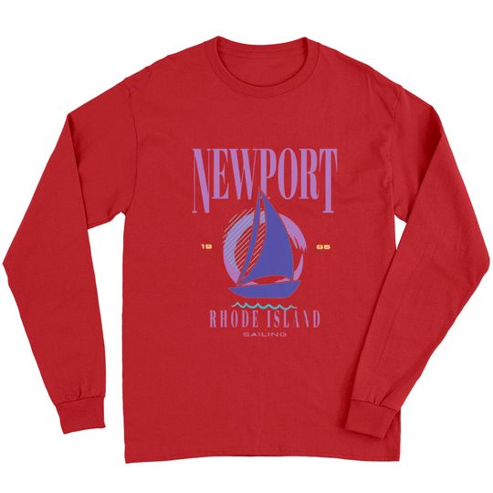 Discover Newport Vintage Style Sailing Long Sleeve