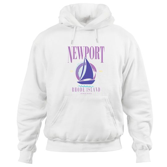Discover Newport Vintage Sailing Hoodie