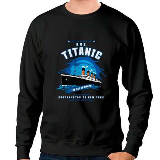 Discover White Star Line RMS Titanic - Boys Girls Kids Gift Sweatshirts
