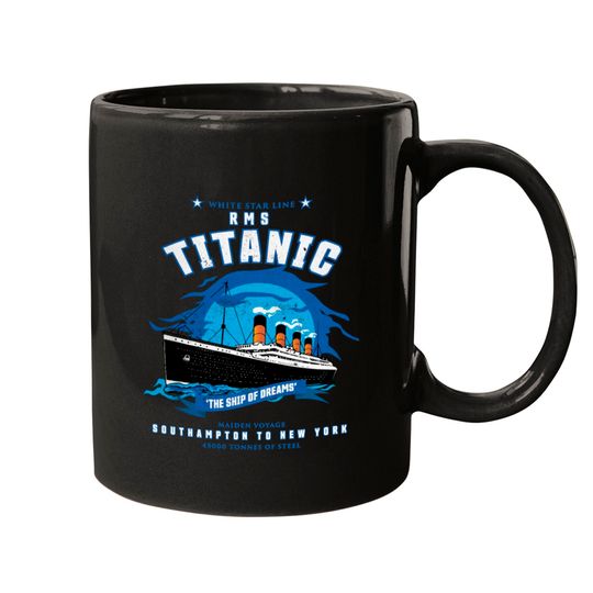 Discover White Star Line RMS Titanic - Boys Girls Kids Gift Mugs