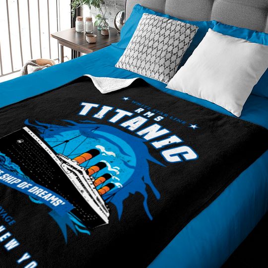 Discover White Star Line RMS Titanic - Boys Girls Kids Gift Baby Blankets