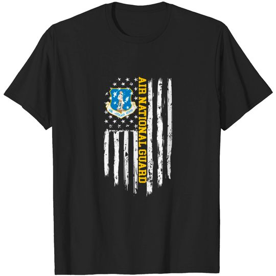 Discover Air National Guard American Flag Gift Tee T-shirt