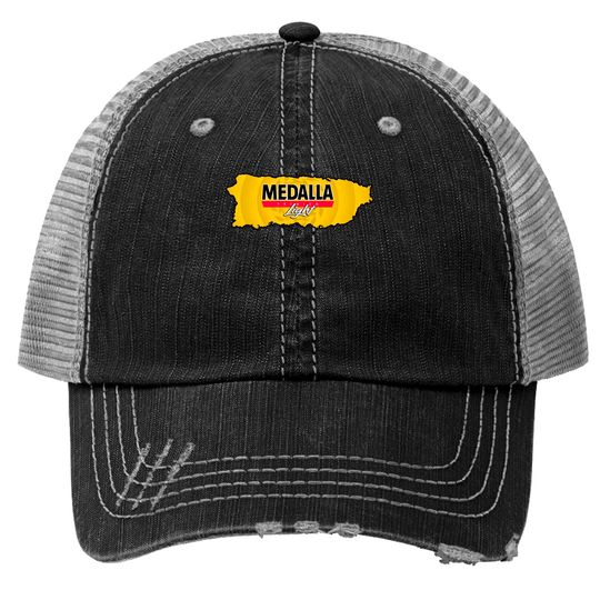 Discover Medalla Light Puerto Rico - Medalla Light - Print Trucker Hats